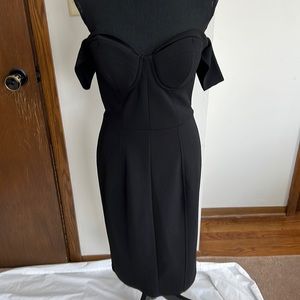 Bebe Black Strapless Dress Size M